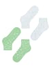 ESPRIT Skarpety (2 pary) "Twig" w kolorze jasnozielono-białym