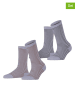 ESPRIT 2er-Set: Socken ''Fine Line'' in Hellblau/ Hellbraun/ Anthrazit