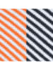 ESPRIT 2er-Set: Socken ''Allover'' in Orange/ Weiß/ Dunkelblau
