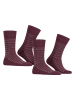 ESPRIT 2er-Set: Socken ''Piqué'' in Bordeaux