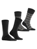 ESPRIT 2er-Set: Socken ''Scandi'' in Schwarz/ Grau/ Beige