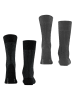 ESPRIT 2er-Set: Socken ''Illusional'' in Grau/ Schwarz