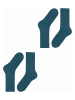 ESPRIT 2er-Set: Socken ''Basic'' in Petrol