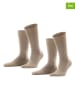 ESPRIT 2er-Set: Socken ''Basic'' in Beige