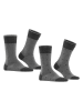 ESPRIT 2-delige set: sokken "Piqué" grijs/zwart