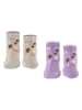 ESPRIT 2-delige set: sokken "Sweet Flower" paars/beige