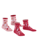 ESPRIT 2er-Set: Socken "Sweet Flower" in Rot/ Rosa