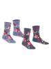 ESPRIT 2er-Set: Socken "Hedgehog" in Hellblau/ Anthrazit