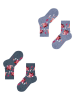 ESPRIT 2er-Set: Socken "Hedgehog" in Hellblau/ Anthrazit