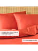 BELLA MAISON 3tlg. Satin-Bettwäscheset "Supreme" in Orange