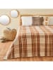 BELLA MAISON Bedsprei "Noah" bruin - (L)200 x (B)150 cm