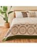 BELLA MAISON Dagdeken "Oriane" crème/lichtbruin - (L)200 x (B)150 cm