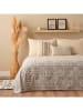 BELLA MAISON Bedsprei "Anchal" crème/zwart - (L)200 x (B)220 cm