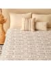 BELLA MAISON Bedsprei "Anchal" crème/zwart - (L)200 x (B)220 cm