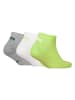 Puma 3er-Set: Socken in Grün/ Grau/ Weiß