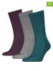 Puma 3-delige set: sokken paars/grijs/groen
