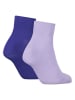 Puma 2er-Set: Socken in Lila/ Blau