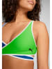 Puma Bikini-Oberteil in Grün/ Blau