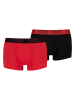 Puma 2er-Set: Boxershorts in Schwarz/ Orange