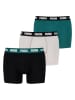 Puma 3er-Set: Boxershorts in Weiß/ Schwarz/ Grün