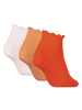 Puma 3er-Set: Socken in Orange/ Weiß