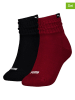 Puma 2er-Set: Socken in Bordeaux/ Schwarz