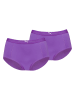 Puma Pełne figi high waist (2 pary) w kolorze fioletowym
