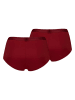 Puma Pełne figi high waist (2 pary) w kolorze bordowym