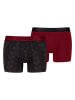 Puma 2er-Set: Boxershorts in Rot/ Schwarz