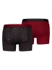 Puma 2er-Set: Boxershorts in Rot/ Schwarz