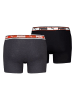 Puma 2er-Set: Boxershorts in Schwarz/ Anthrazit