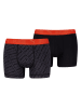 Puma 2er-Set: Boxershorts in Anthrazit/ Schwarz