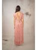 Lula Natura Kleid in Beige/ Rot