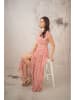 Lula Natura Kleid in Beige/ Rot