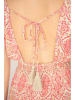 Lula Natura Kleid in Beige/ Rot