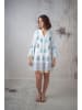 Lula Natura Jurk wit/blauw
