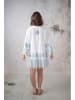 Lula Natura Jurk wit/blauw