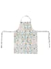 Homla Kochschürze in Hellblau/ Hellbraun - (L)60 x (B)80 cm