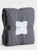 Homla Tagesdecke "Finch" in Anthrazit - (L)220 x (B)200 cm