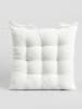 Homla Stuhlkissen "Vastra" in Blau/ Creme - (L)40 x (B)40 cm