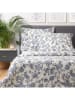 Homla Beddengoedset "Telle" wit/blauw - (L)160 x (B)200 cm