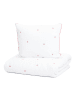 Homla Beddengoedset "Cherrine" wit - (L)140 x (B)200 cm