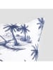 Homla Microvezel beddengoedset "Nakla" blauw/wit - (L)160 x (B)200 cm