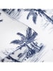 Homla Microvezel beddengoedset "Nakla" blauw/wit - (L)160 x (B)200 cm