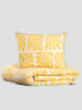 Homla Beddengoedset "Maguti" wit/geel - (L)160 x (B)200 cm