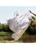 Homla Strandtuch "Plaja" in Grau/ Weiß - (L)175 x (B)95 cm