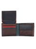 SPARWELL Leder-Geldbörse "Grayson 026" in Schwarz - (B)12,5 x (H)9,5 x (T)2,5 cm
