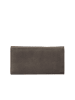 SPARWELL Leder-Geldbörse "Luisa" in Grau - (B)19 x (H)9,5 x (T)2,5 cm