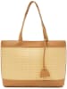 orsay Schultertasche "Palma" in Beige/ Hellbraun - (B)41 x (H)25,5 x (T)10 cm