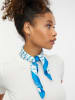 orsay Sjaal wit/blauw - (L)55 x (B)55 cm